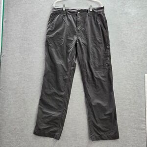 JKL‎ Men Pants 34x32 Gray Just Keep Livin All Journey Zip Pockets Nylon Cotton